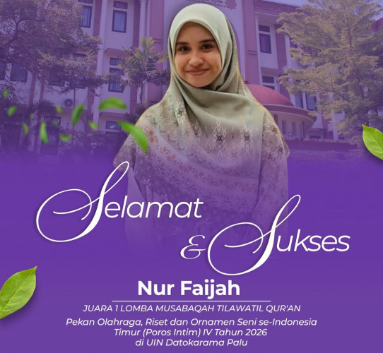 Prestasi Gemilang! Nur Faijah Mahasiswa Prodi Kesmas FKIK UIN Alauddin Makassar Raih Juara I Tilawah Putri pada Poros Intim IV 2026